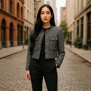 Chic Joie Tweed Blazer Jacket